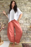 Lagen 7/8 Barrel Pant Indian Red